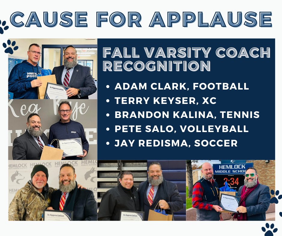 Fall Varsity Coach Recognition