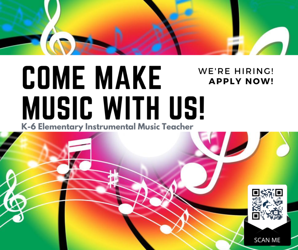 Come make music with us, music notes