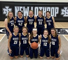 Hemlock Huskies Varsity Girls’ Basketball Pulls the Sled