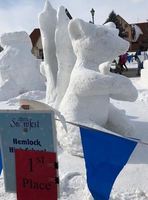 Hemlock’s Snow Sculpting Team brings Home a First Place Win!